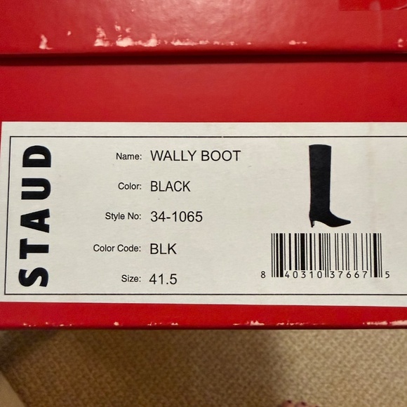 STAUD Wally Black Suede Boot - Picture 2 of 4